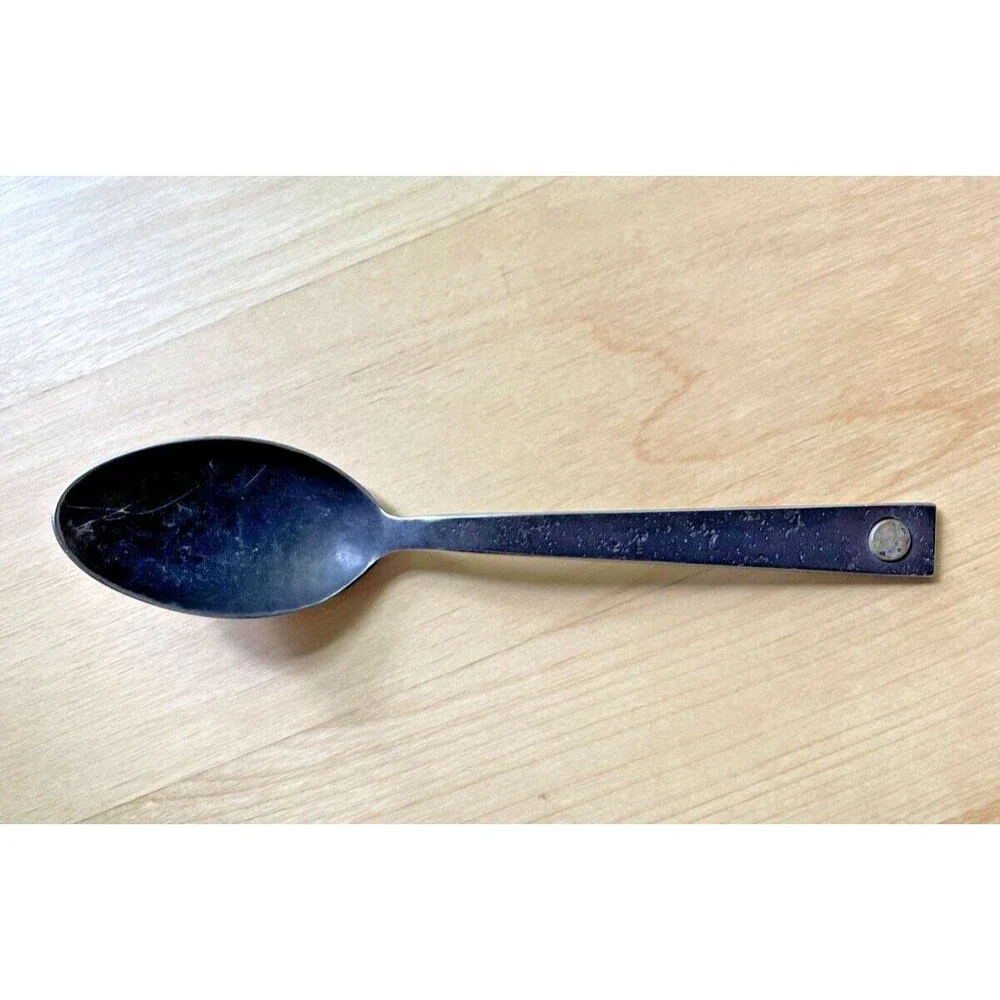 Restoration Hardware Hammered Steel Rivet SPOON Jefferson Mack Rare